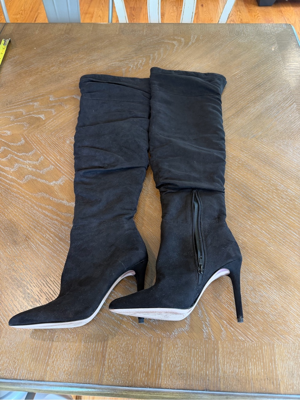 Jessica Simpson Black Over-the-Knee Pointed Toe Stiletto Boots